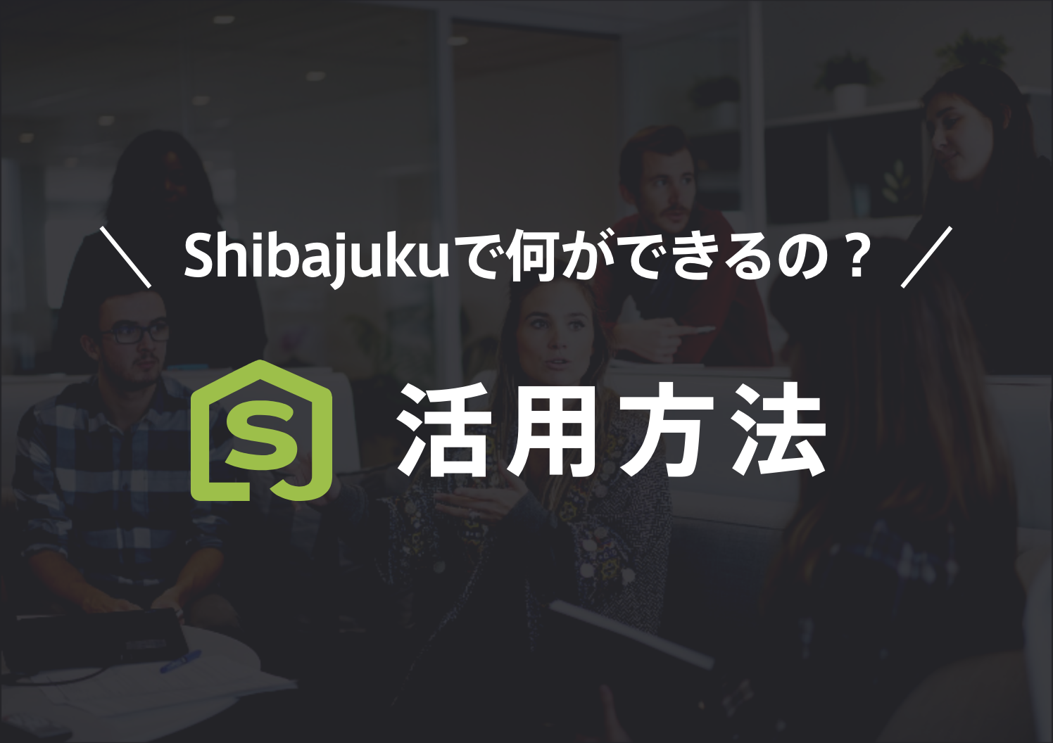 Shibajuku活用方法